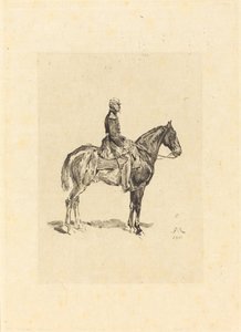 Rytter av Frederic Auguste La Guillermie after Jean Louis Ernest Meissonier