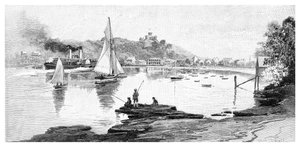 Manly beach, Sydney, New South Wales, Australia, 1886.
