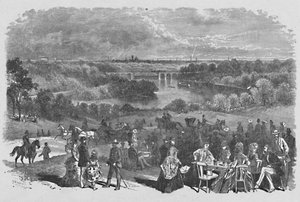Utsikt fra Belmont Mansion, Fairmount Park, 1883