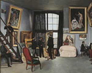 Bazille-verkstedet av Jean Frederic Bazille