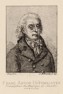 Portrett av komponisten Franz Anton Hoffmeister 1754-1812.
