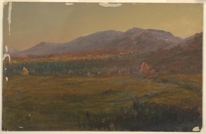 Høstlandskap, Hudson, New York av Frederic Edwin Church