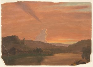 Skystudie ved solnedgang av Frederic Edwin Church