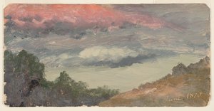 Skyer over Churchs gård, Hudson N.Y. av Frederic Edwin Church