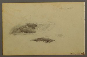 Tegning, råtten bjørk, 1844 av Frederic Edwin Church