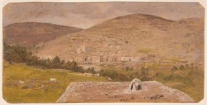 Tegning, landskap, 1865 av Frederic Edwin Church
