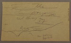 Tegning, landskap, mai–august 1865 av Frederic Edwin Church