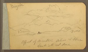 Tegning, Orizaba; Vers: Himmel, 1889 av Frederic Edwin Church