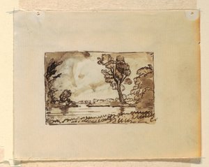 Imaginært landskap med av Frederic Edwin Church