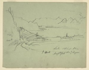 Landskap i Østerrike, 5. august 1868 av Frederic Edwin Church