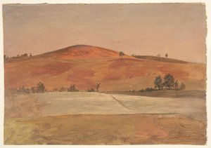 Landskap med Low Hill og Fields av Frederic Edwin Church