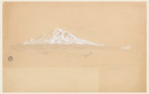 Mount Chimborazo fra House of Senior Pablo Bustamante, Riobamba, Ecuador av Frederic Edwin Church
