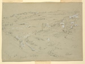 Oljeberget, Betania, Siloam og Jerusalem, Palestina [Betania og Silwan, Øst-Jerusalem og Jerusalem, Israel] av Frederic Edwin Church