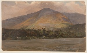 Mt. Katahdin, viser Pamola og det store bassenget fra Sandy Bottom Pond av Frederic Edwin Church