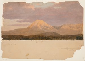 Katahdin-fjellet fra Katahdin-sjøen av Frederic Edwin Church