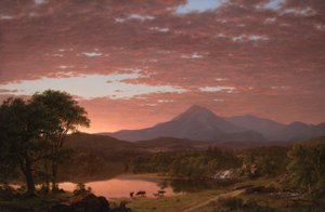 Fjellet Ktaadn av Frederic Edwin Church