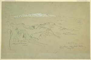 Libanon-fjellet mellom Yafoof og Baalbek av Frederic Edwin Church