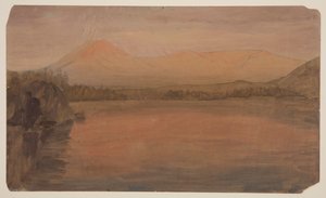 Mts. Katahdin og Turner fra Lake Katahdin av Frederic Edwin Church