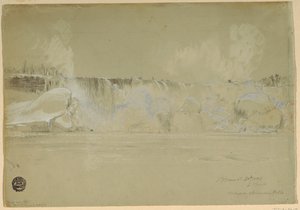 Niagara Falls i snø, fra nordvest av Frederic Edwin Church