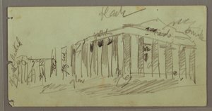 Parthenon opplyst om natten, Athen, Hellas av Frederic Edwin Church