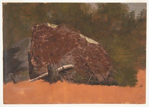 Muligens Mt. Desert, Island, rock av Frederic Edwin Church