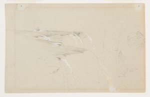 Randen av American Falls, Niagara River av Frederic Edwin Church