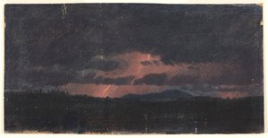 Storm over Hudson Valley, 1867. av Frederic Edwin Church