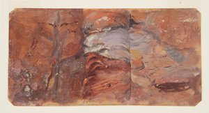 Study of Rocks, Petra av Frederic Edwin Church