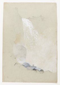 Studie av Tequendama Falls nær Bogotá, Colombia av Frederic Edwin Church