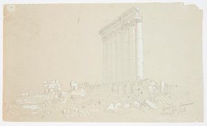 Jupiters tempel ved soloppgang, Baalbek av Frederic Edwin Church