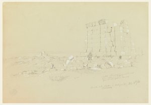 Tempel med Semua [dagens as-Samu] i det fjerne av Frederic Edwin Church