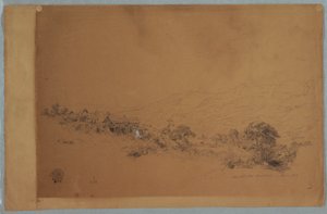 Valley med McAllisters Saw Mill, Colombia av Frederic Edwin Church