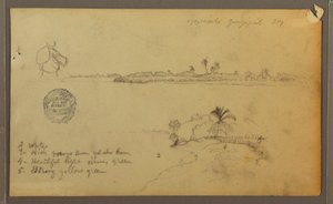 Utsikt over østbredden av Guayas-elven, overfor Guayaquil, Ecuador av Frederic Edwin Church