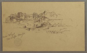 Vannhjul med basseng i en hage, Jaffa, Palestina [Tel Aviv, Israel] av Frederic Edwin Church