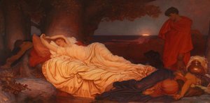 Cymon og Iphigenia, 1884 av Frederic Leighton