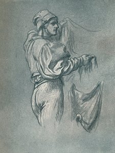 Studie for The Arts of Industry as Applied to War, c1870, 1897 av Frederic Leighton