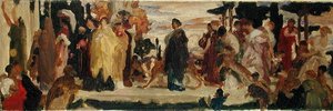 Studie for den syrakusiske bruden (olje på lerret) av Frederic Leighton