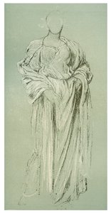 Studie av Daphnephoria, c1880-1882 av Frederic Leighton