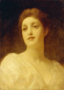 Hodet til en jente, av Frederic Leighton