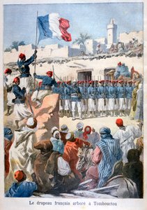Heisingen av det franske flagget i Timbuktu, 1894