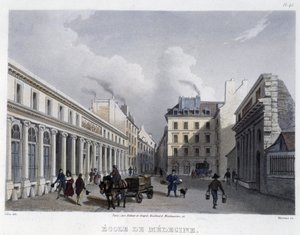 School of Medicine - i "" Paris en 1832" av Martens
