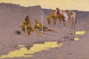 Et nytt år på Cimarron av Frederic Remington