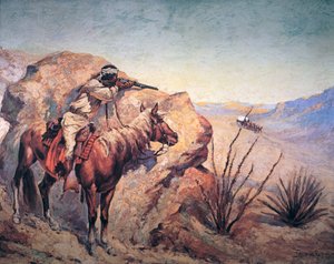 Apache Ambush (olje på lerret)