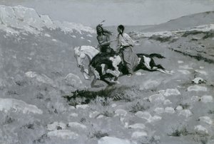 Seremoni for den raskeste hesten, ca. 1900 av Frederic Remington