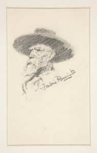 Hodet til en mann av Frederic Remington