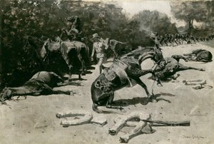 Hvordan hestene døde for landet sitt i Santiago av Frederic Remington