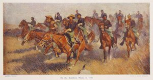 På den sørlige slette i 1860, pub.1909 av Frederic Remington