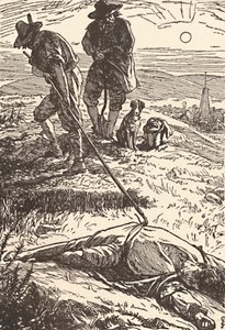 Illustrasjon fra History of the Plague Defoe, 1862, 1923