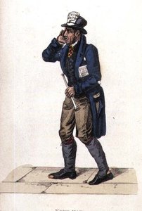 Nyhetsmannen fra Ackermanns verden i miniatyr av Frederic Shoberl