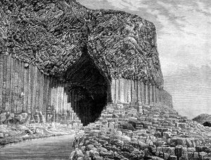 Fingals Cave, Island of Staffa, Skottland, 1800-tallet